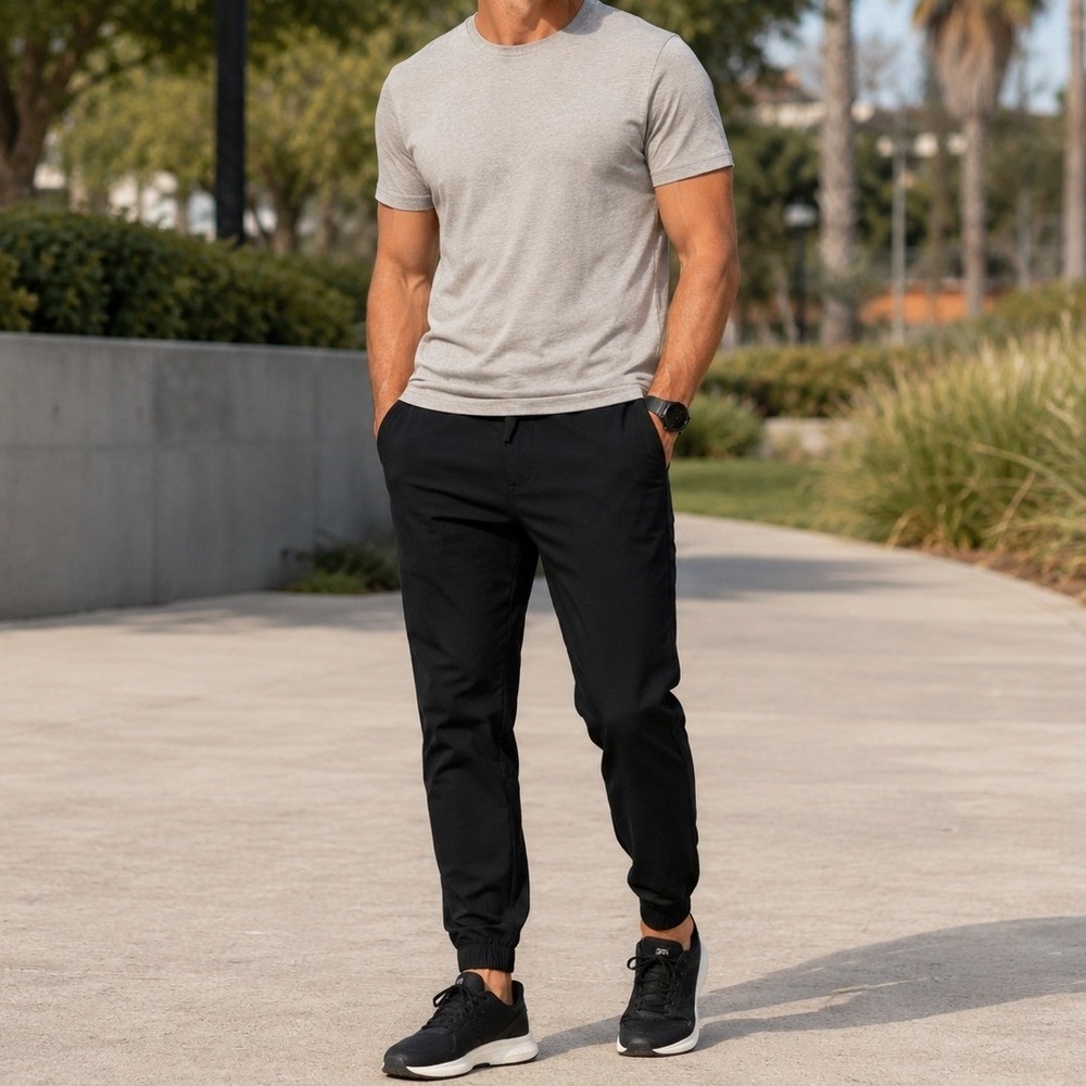 Cuts Clothing AO 2.0 Jogger Mens Medium Black Tapered Performance Pants